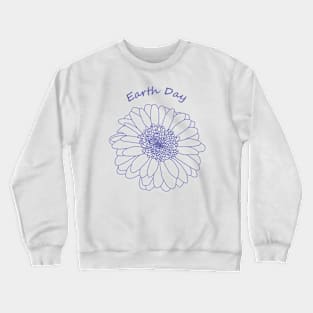 Very Peri Daisy for Earth Day Crewneck Sweatshirt